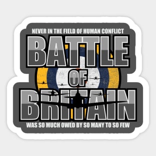 Battle of Britain Spitfire (distressed) Sticker